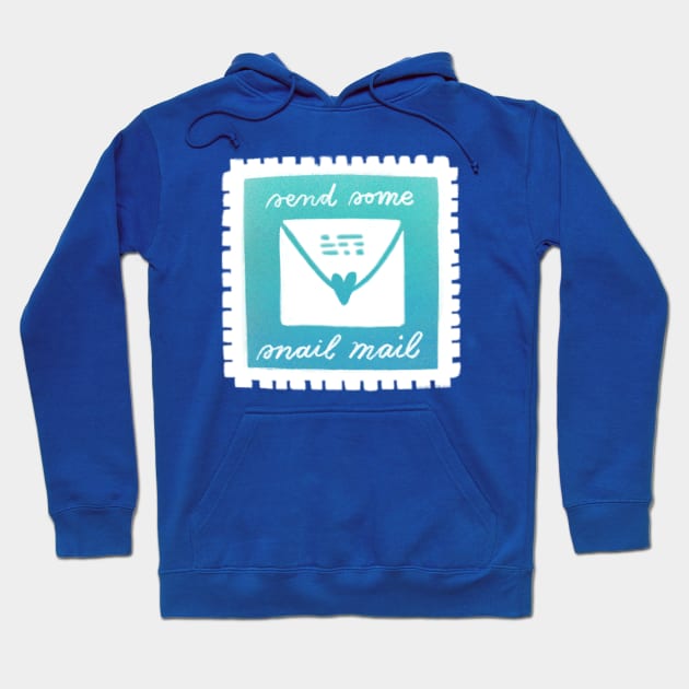 Send Some Snail Mail Hoodie by Jillian Kaye Art